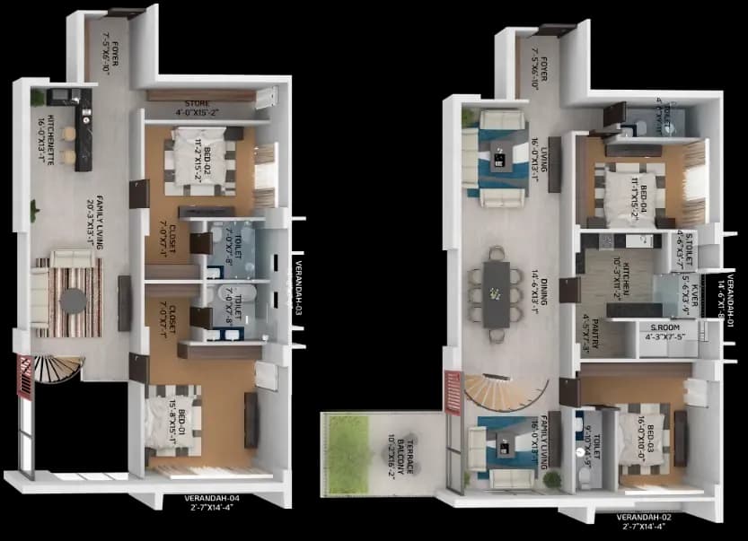 Type A floor plan